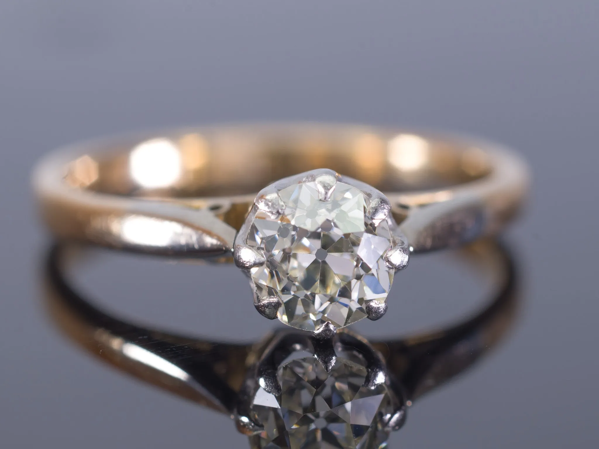 0.64CT OLD EUROPEAN DIAMOND EDWARDIAN SOLITAIRE