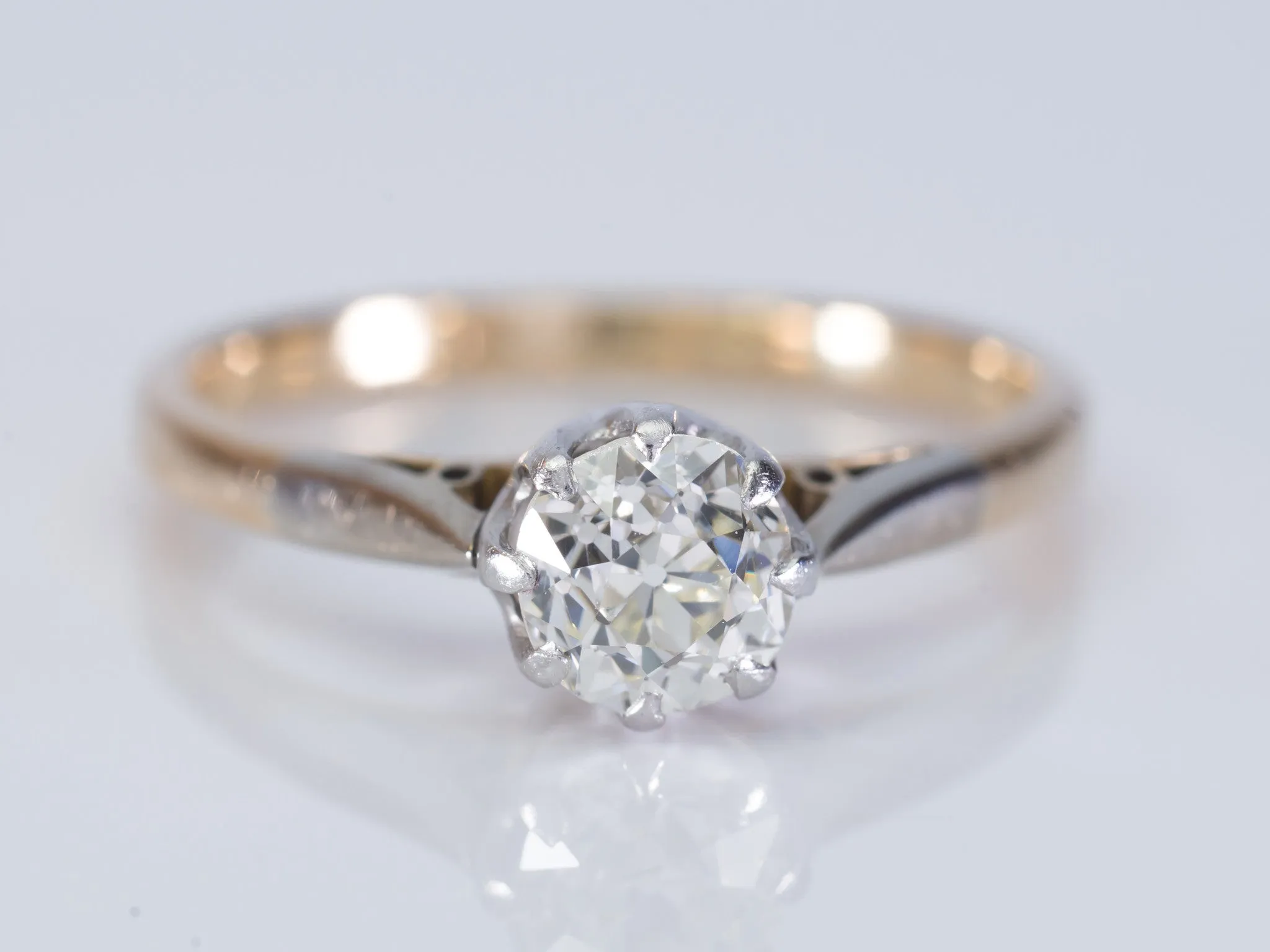 0.64CT OLD EUROPEAN DIAMOND EDWARDIAN SOLITAIRE