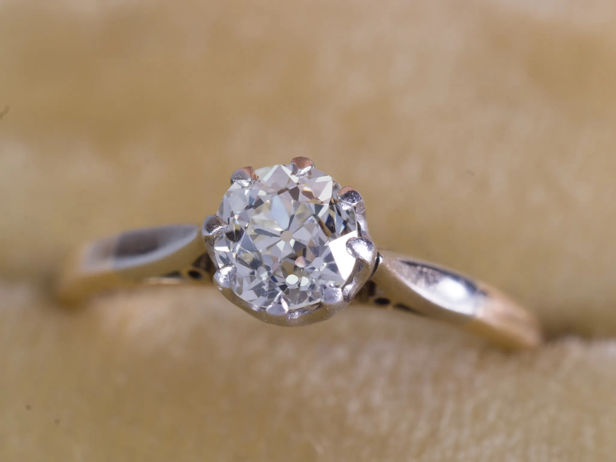 0.64CT OLD EUROPEAN DIAMOND EDWARDIAN SOLITAIRE