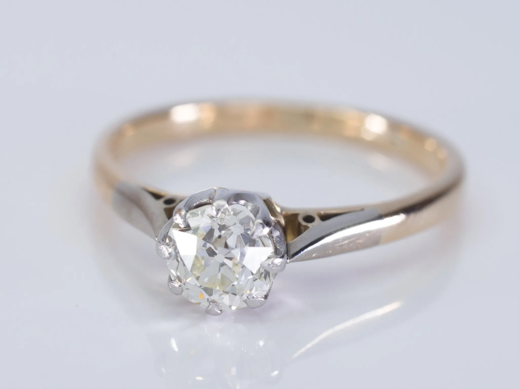 0.64CT OLD EUROPEAN DIAMOND EDWARDIAN SOLITAIRE