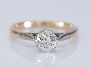 0.64CT OLD EUROPEAN DIAMOND EDWARDIAN SOLITAIRE