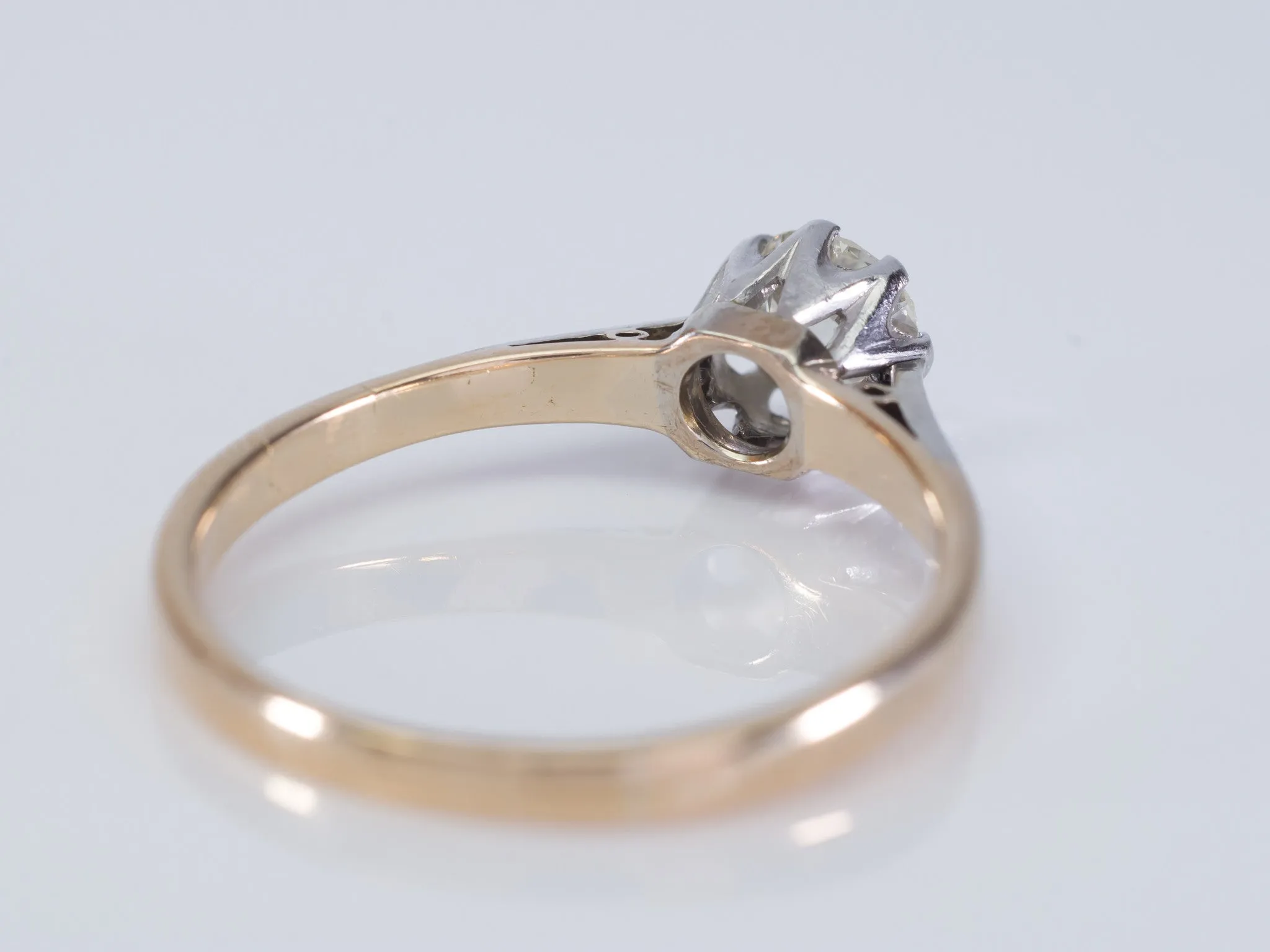0.64CT OLD EUROPEAN DIAMOND EDWARDIAN SOLITAIRE