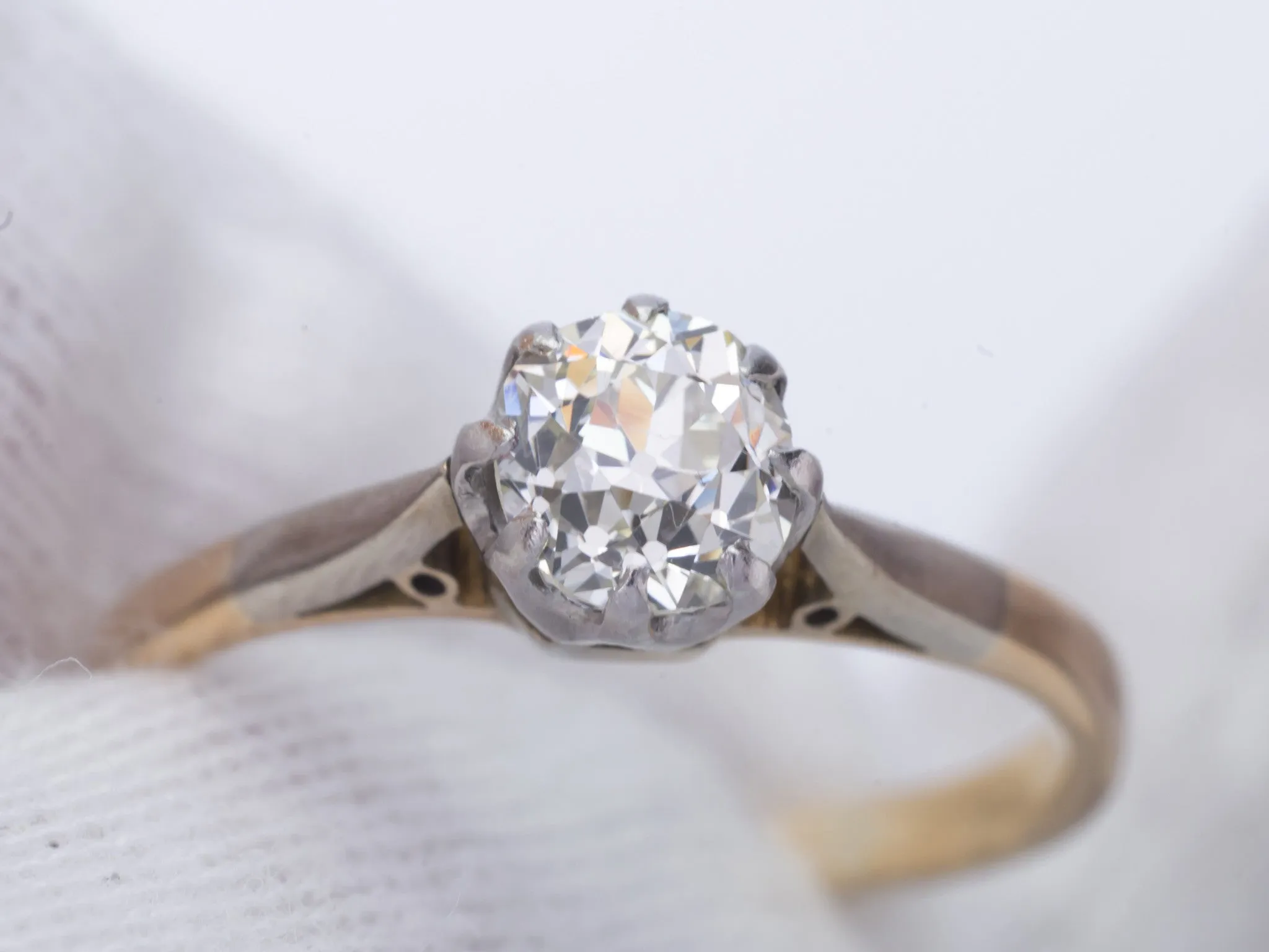 0.64CT OLD EUROPEAN DIAMOND EDWARDIAN SOLITAIRE