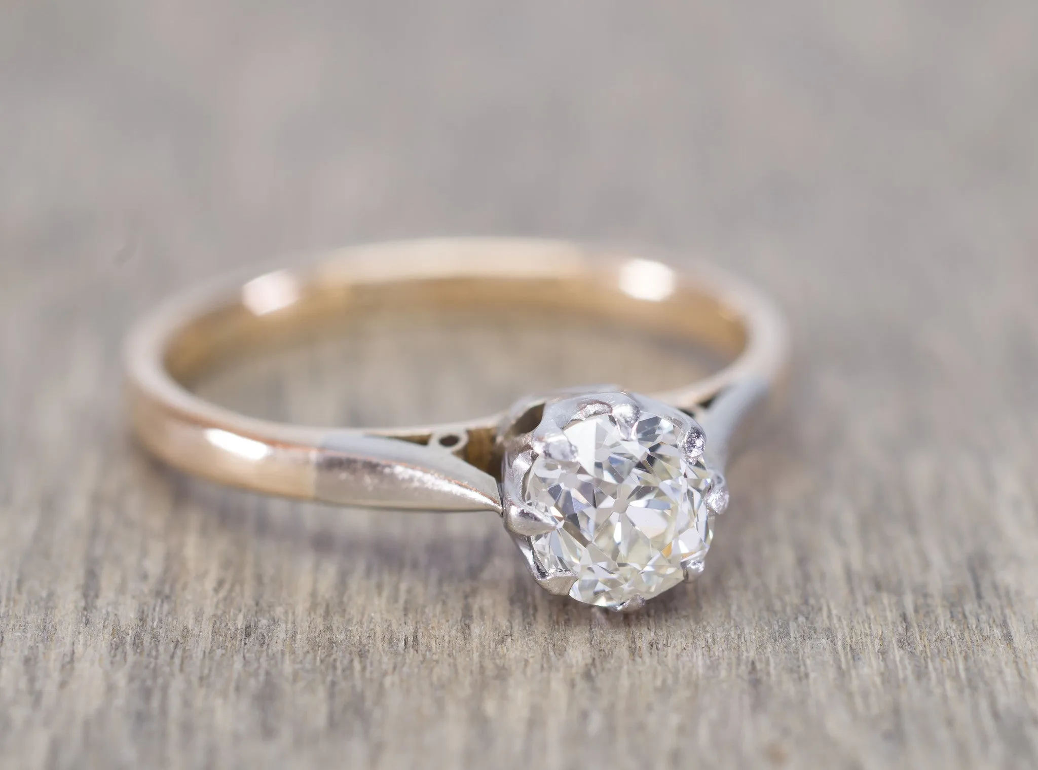 0.64CT OLD EUROPEAN DIAMOND EDWARDIAN SOLITAIRE