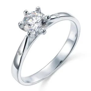 0.8 Ct Diamond 6-Prong Engagement Ring