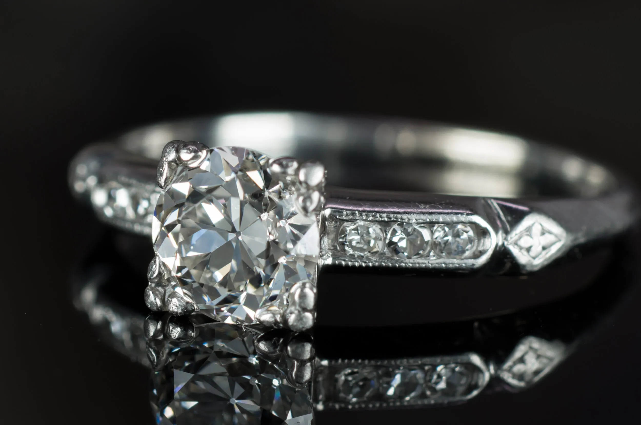 0.82CTW OLD EUROPEAN DIAMOND RING