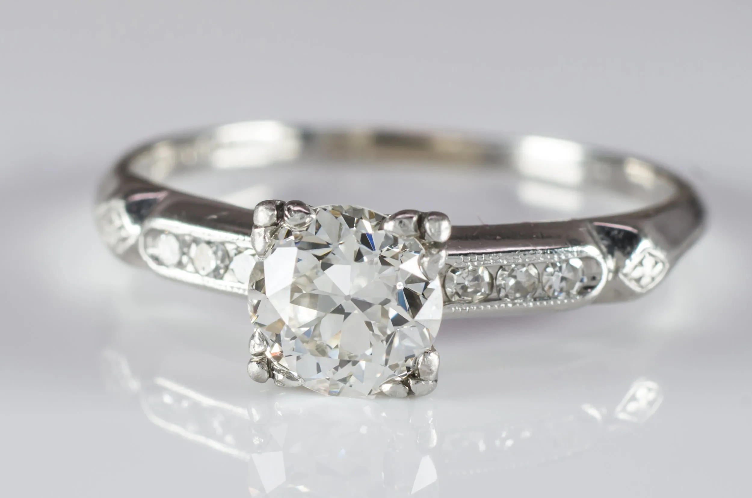 0.82CTW OLD EUROPEAN DIAMOND RING