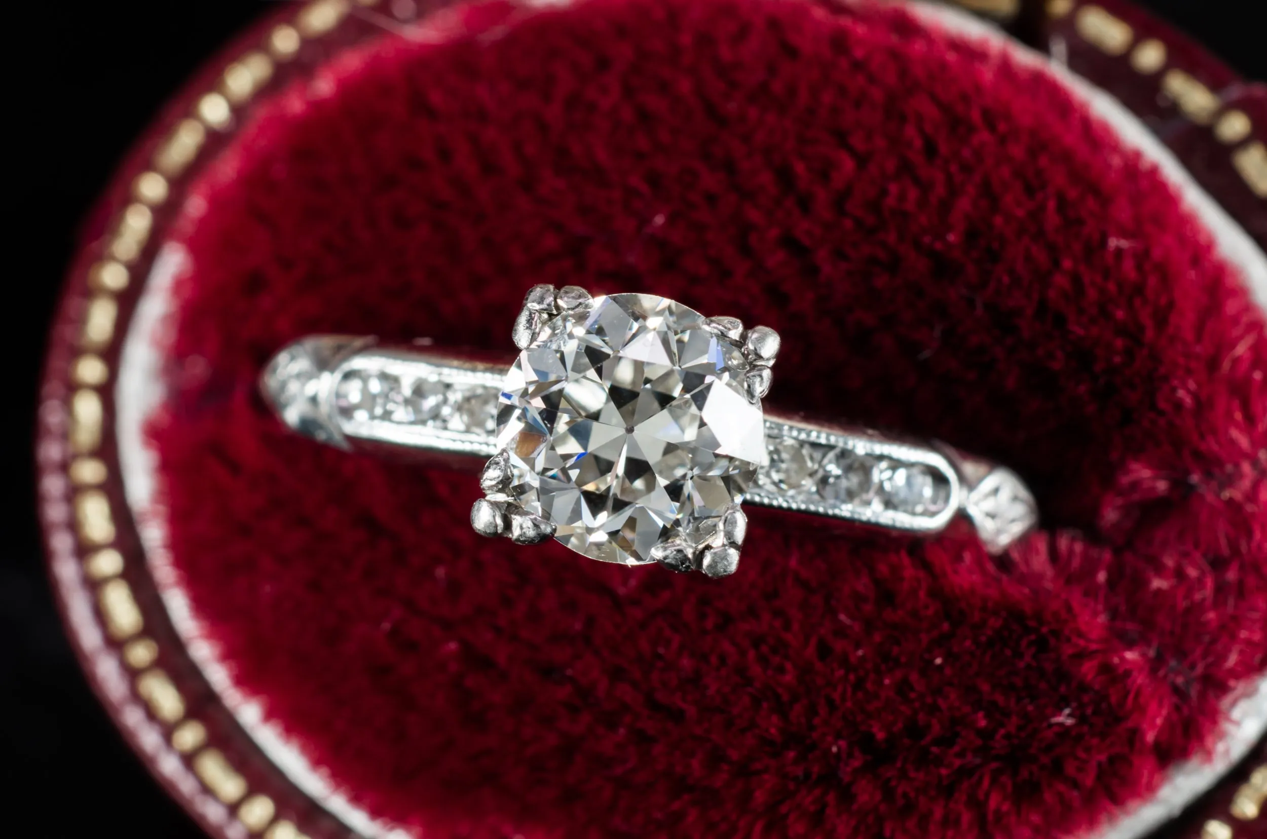 0.82CTW OLD EUROPEAN DIAMOND RING