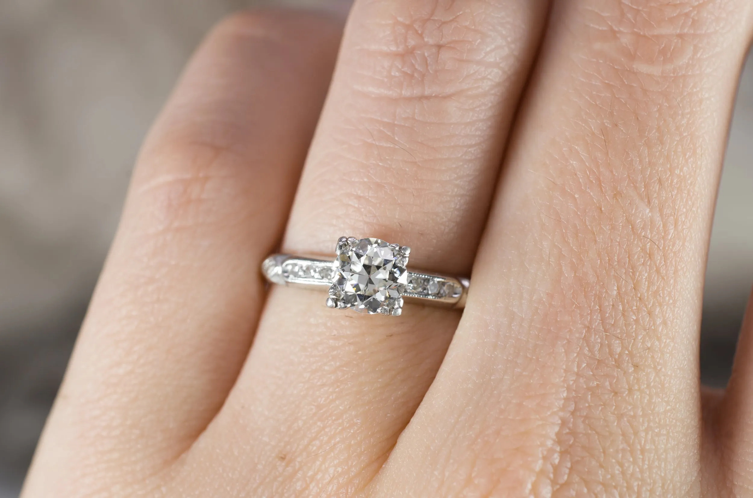 0.82CTW OLD EUROPEAN DIAMOND RING