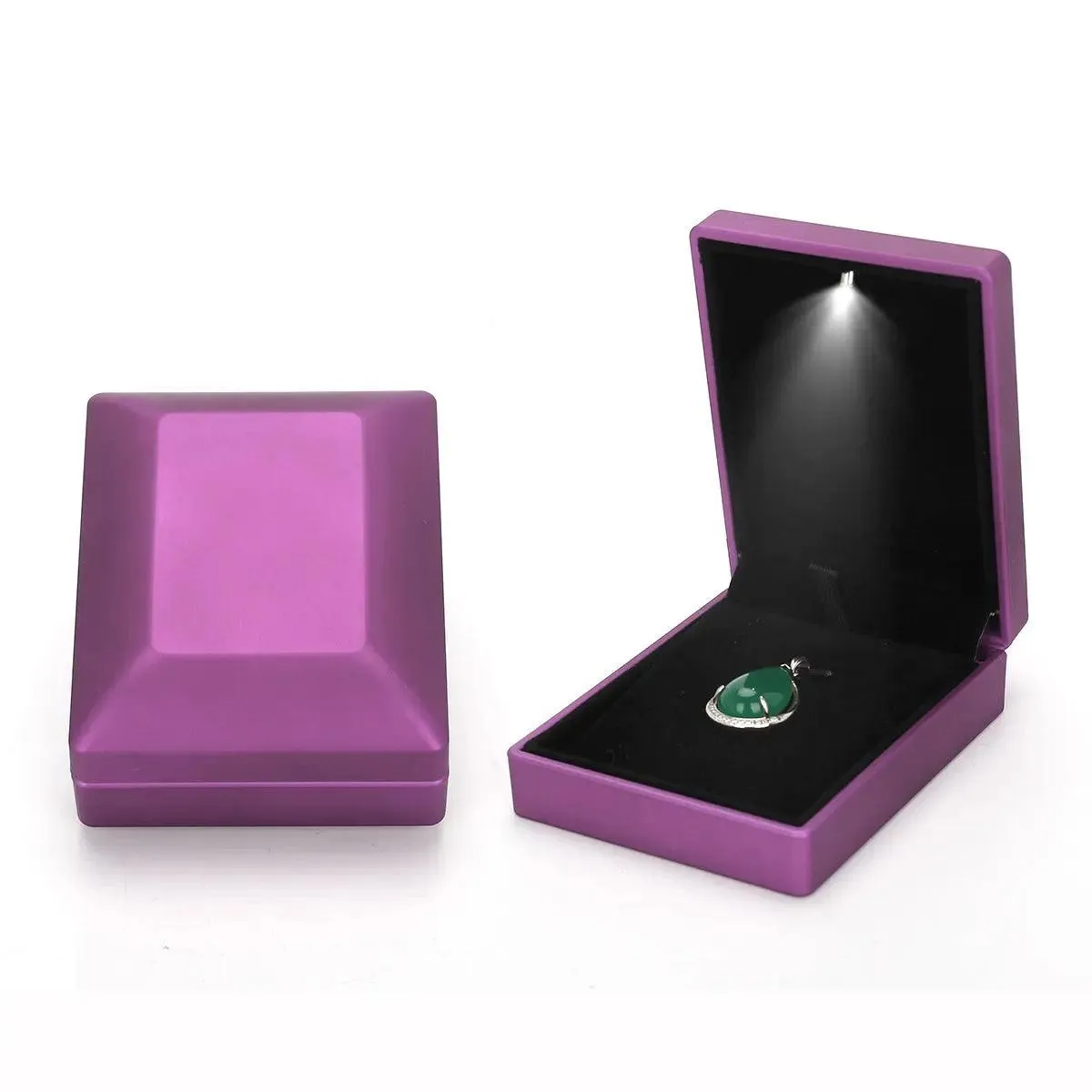 100PCS Cheap Custom Wholesale Jewelry Boxes with LED Light