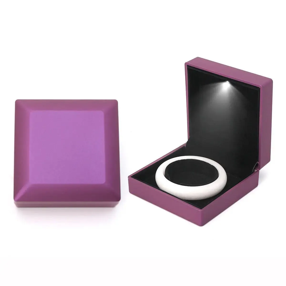 100PCS Cheap Custom Wholesale Jewelry Boxes with LED Light