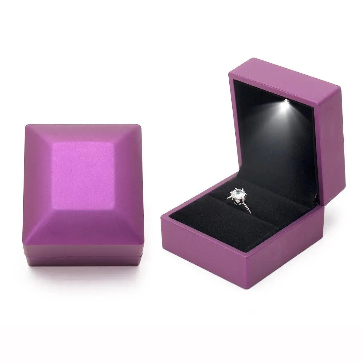 100PCS Cheap Custom Wholesale Jewelry Boxes with LED Light