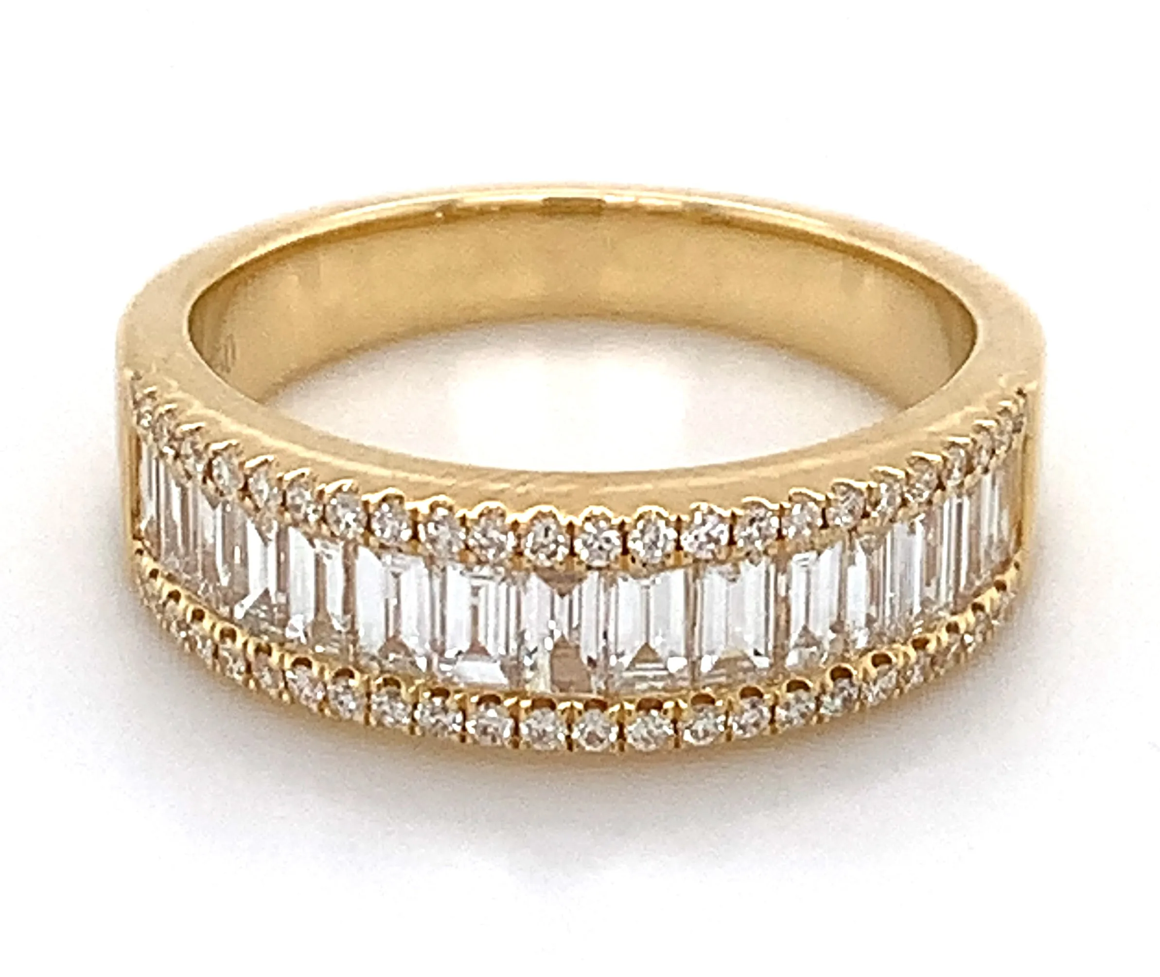 1.02CT TW Diamond Three Row Anniversary, Eternity Band
