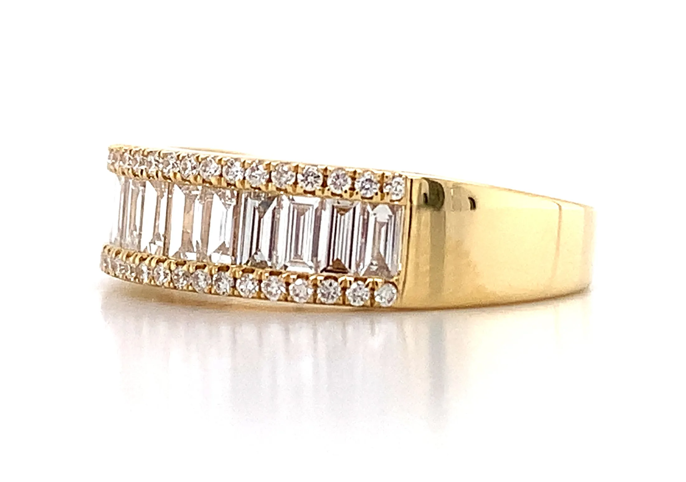 1.02CT TW Diamond Three Row Anniversary, Eternity Band