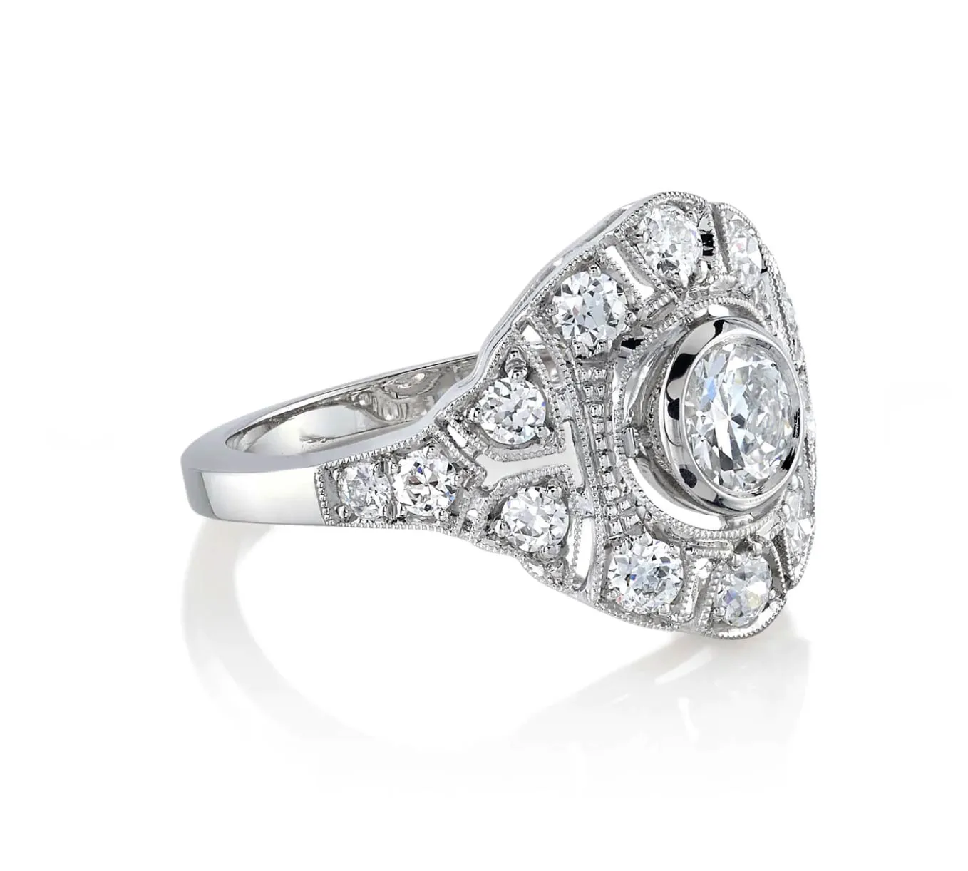 1.09 cttw. Old European Cut Ring
