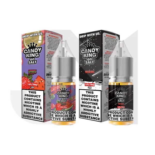10mg Candy King Salts By Drip More 10ml Nic Salts (50VG/50PG)