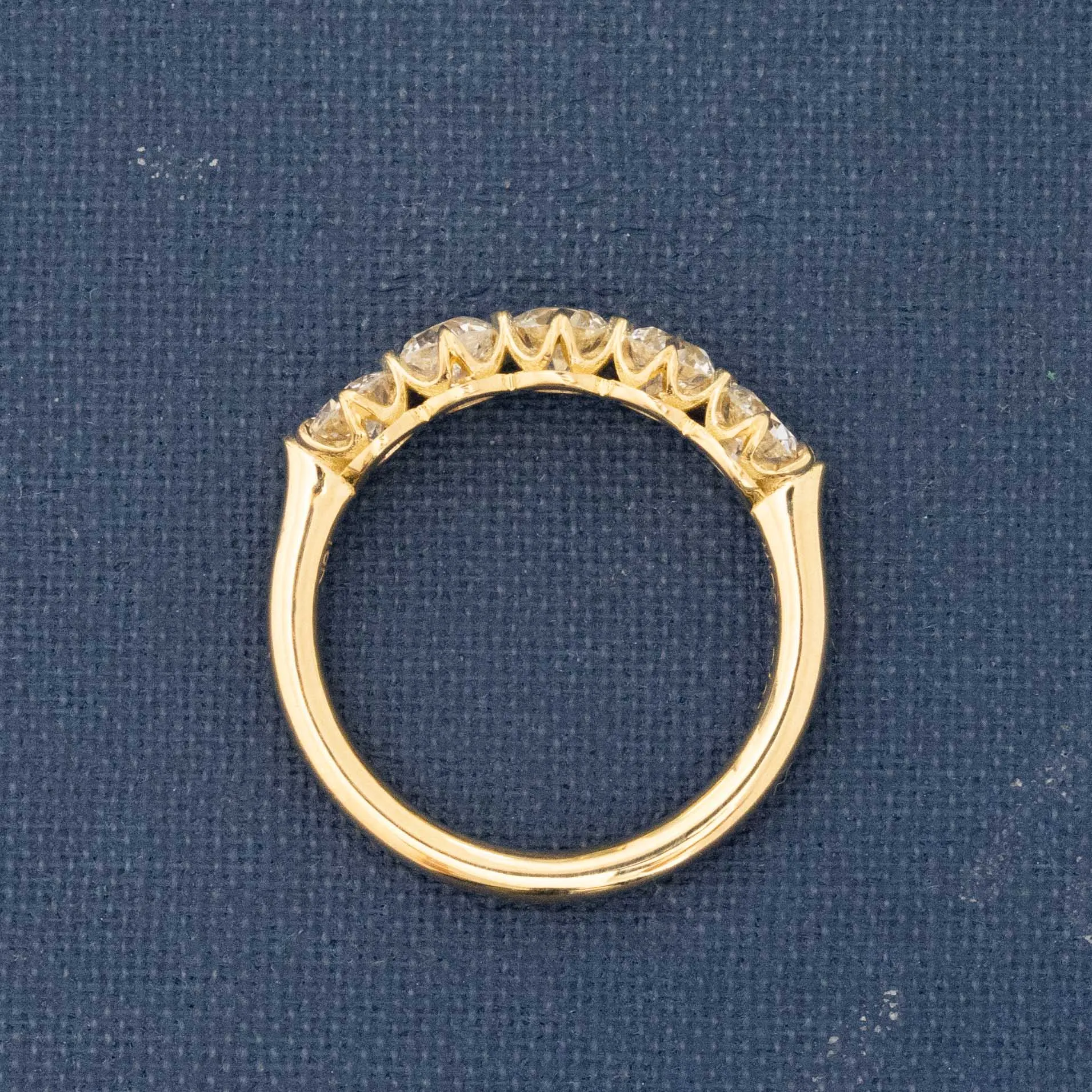 1.10ctw Old European Cut Diamond 5-Stone Band