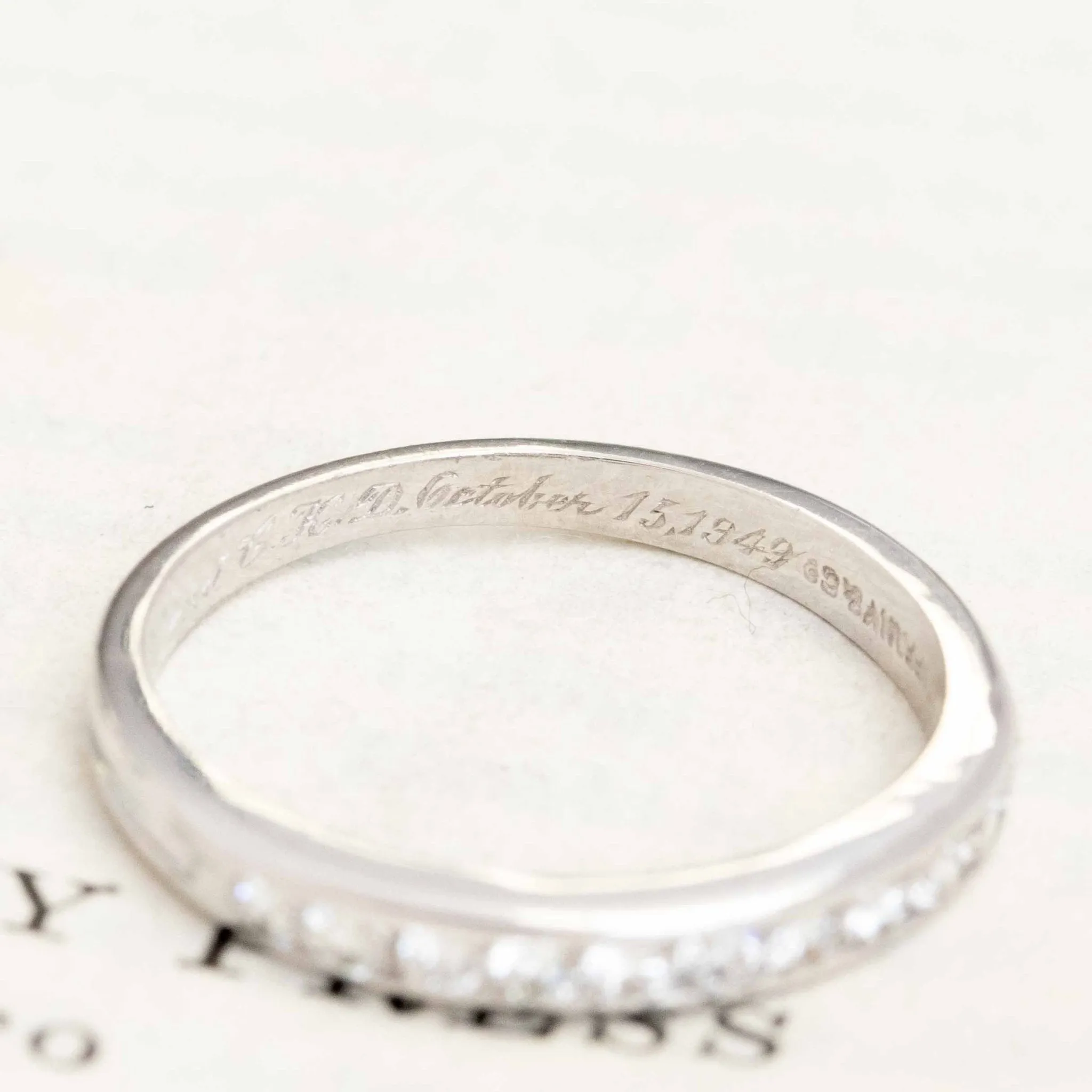 1.18ctw Vintage Round Diamond Wedding Set by Tiffany & Co.
