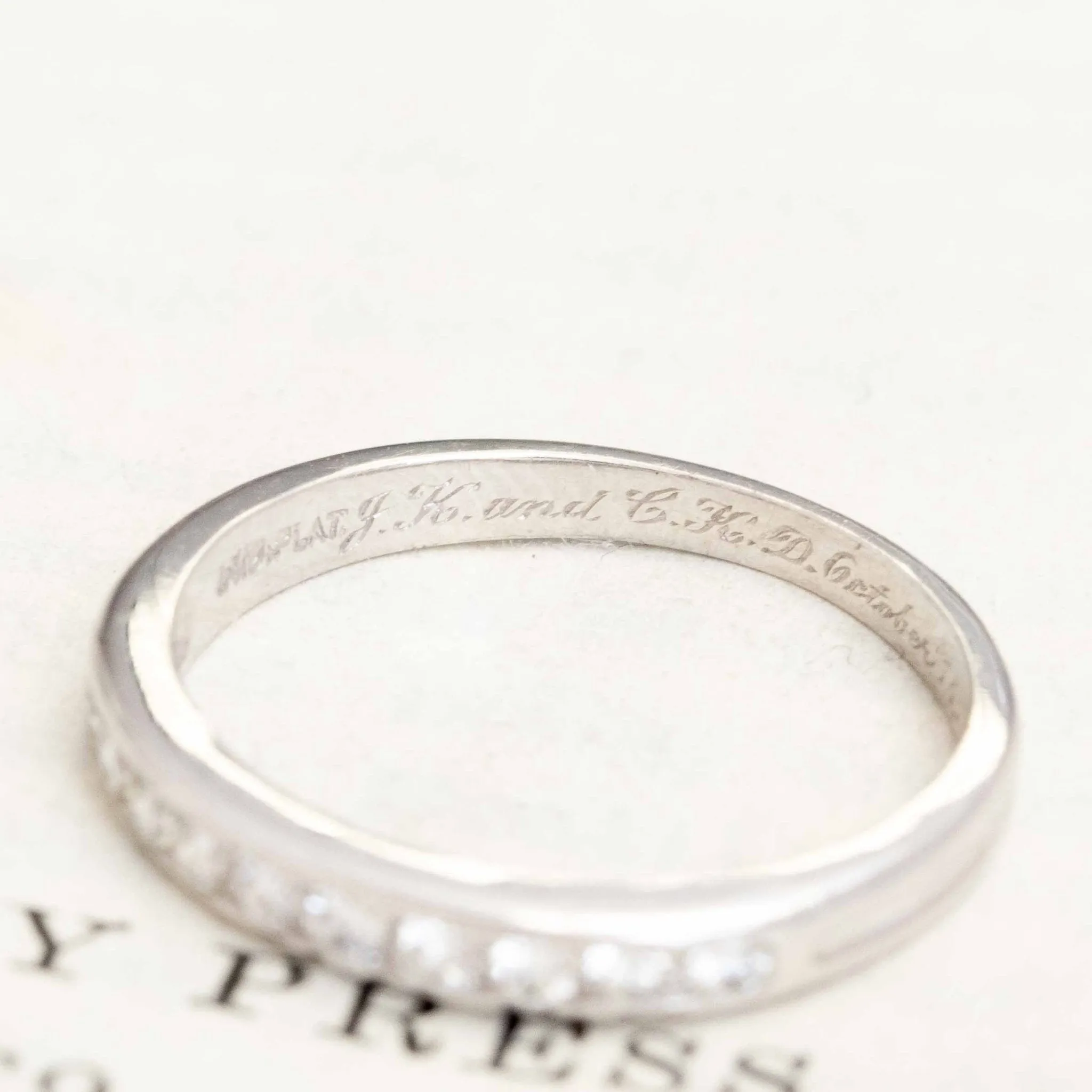 1.18ctw Vintage Round Diamond Wedding Set by Tiffany & Co.