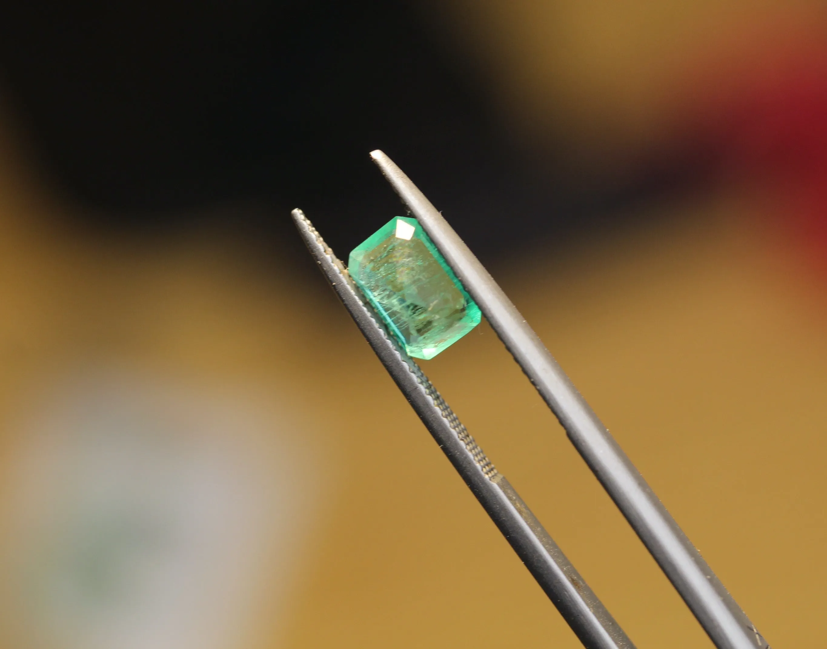 1.2 carats Emerald cut Natural Green Emerald from Panjshir Afghanistan