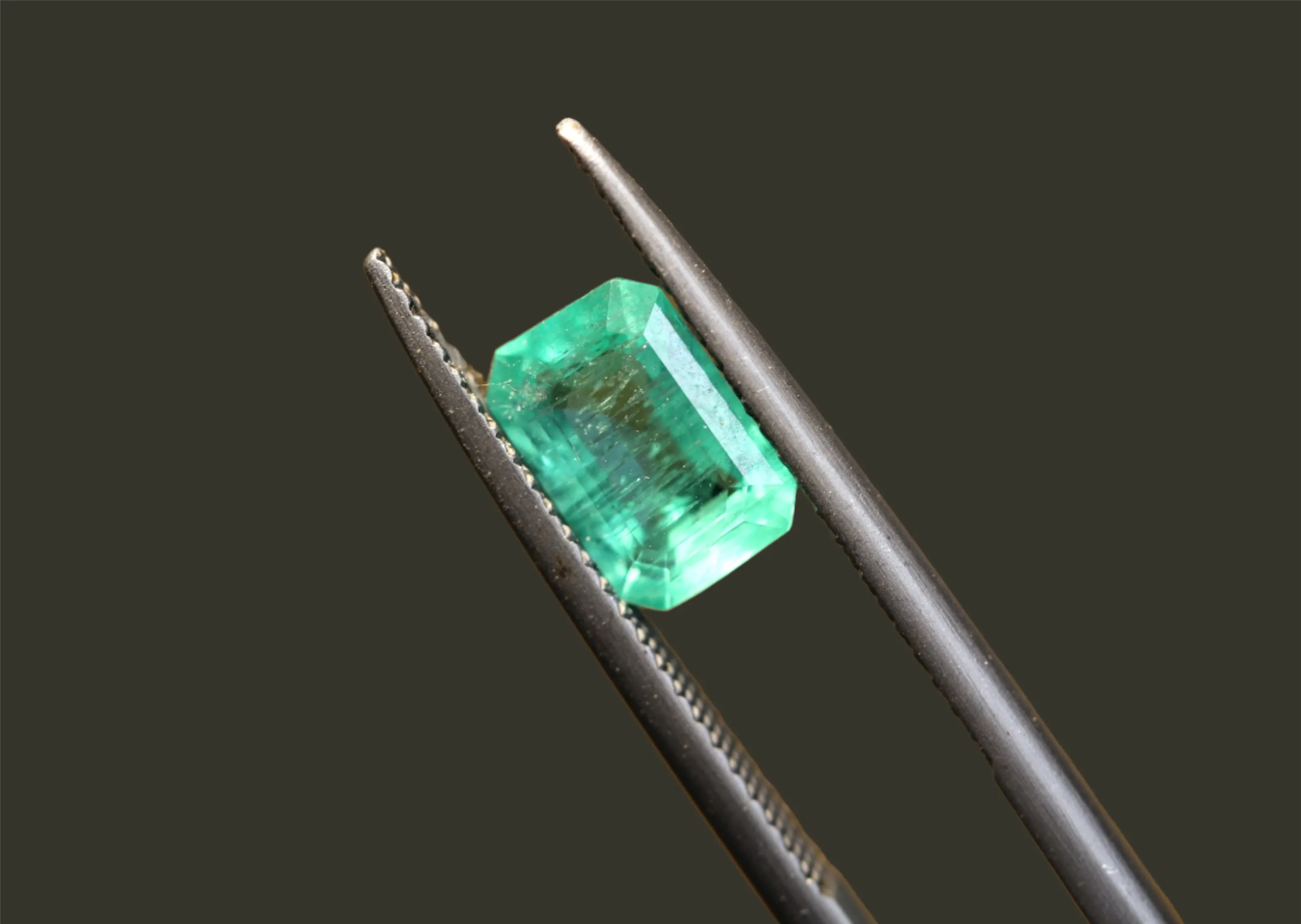 1.2 carats Emerald cut Natural Green Emerald from Panjshir Afghanistan