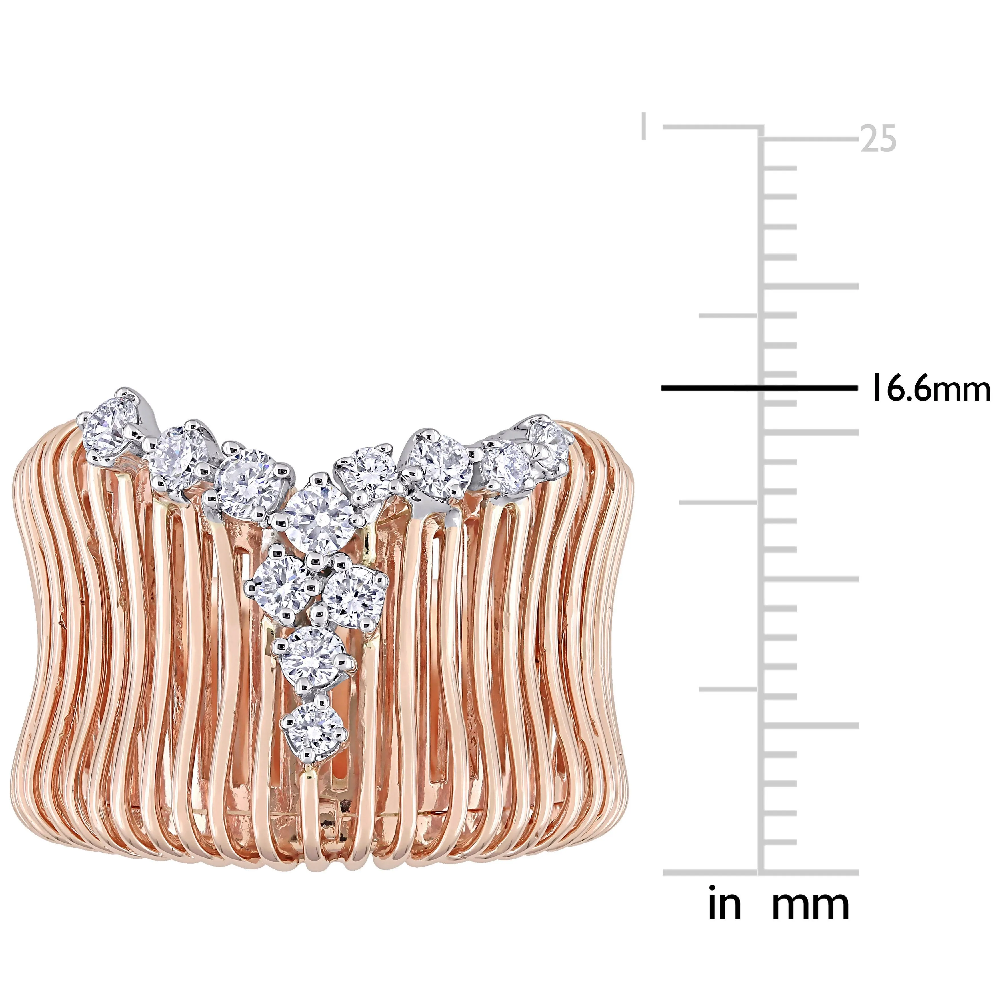 1/2 CT Diamond TW Fashion Ring 14k two tone gold GH I1
