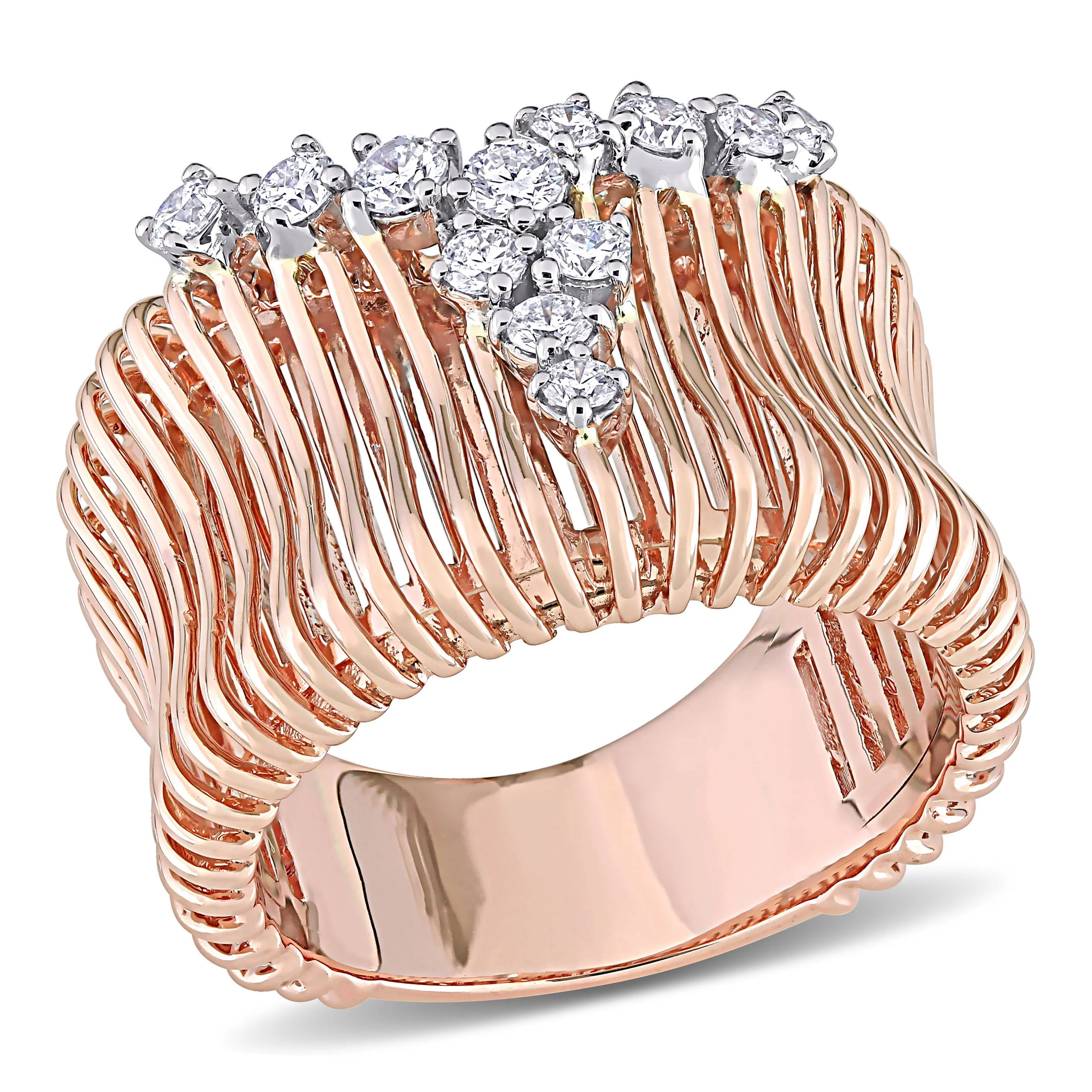 1/2 CT Diamond TW Fashion Ring 14k two tone gold GH I1