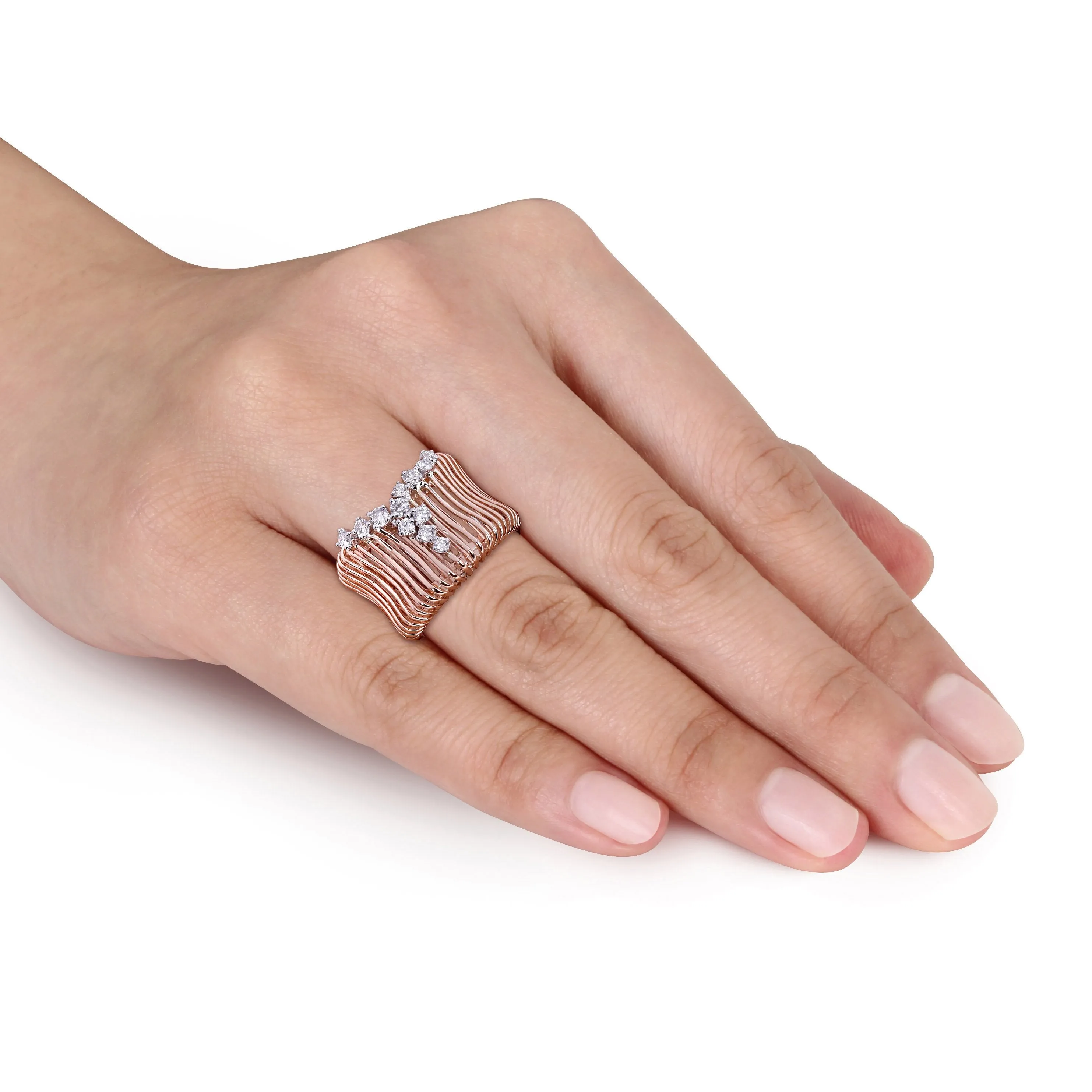1/2 CT Diamond TW Fashion Ring 14k two tone gold GH I1