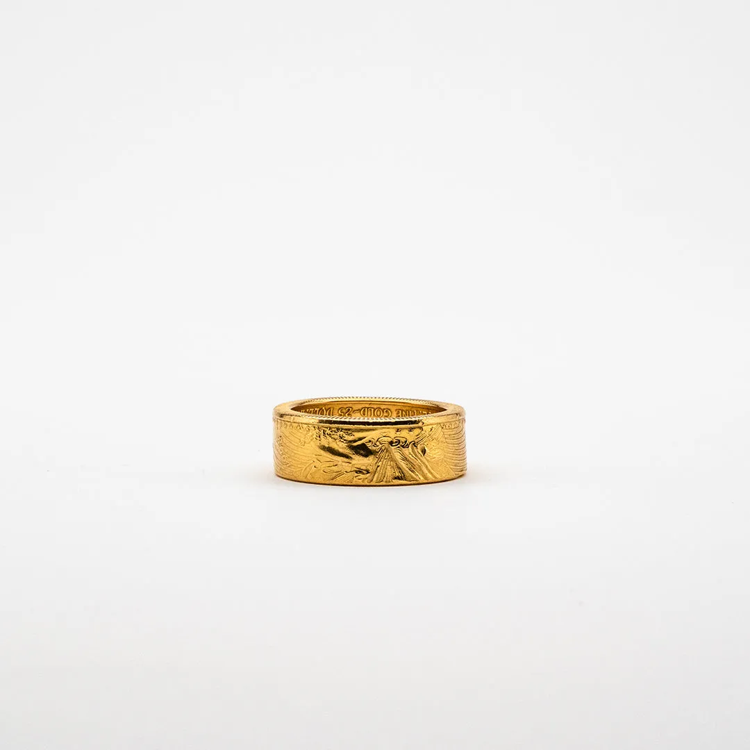 1/2 oz American Gold Eagle Coin Ring