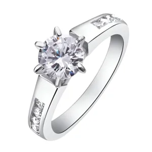 1.25 Carat Round Cut Created Diamond Wedding Engagement Ring