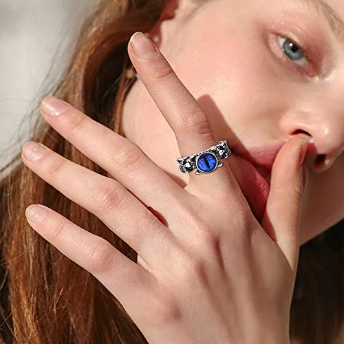 12Pcs Dragon Snake Vintage Punk Rings for Men