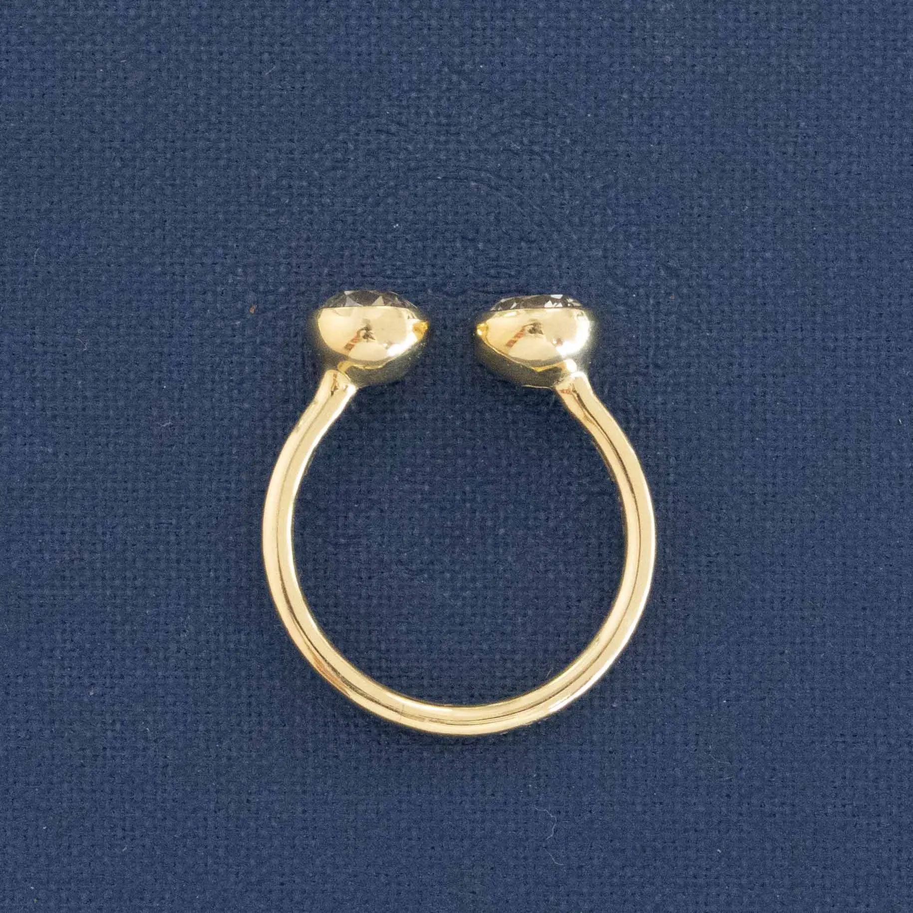1.45ctw Old European Cut Diamond Toi et Moi Ring