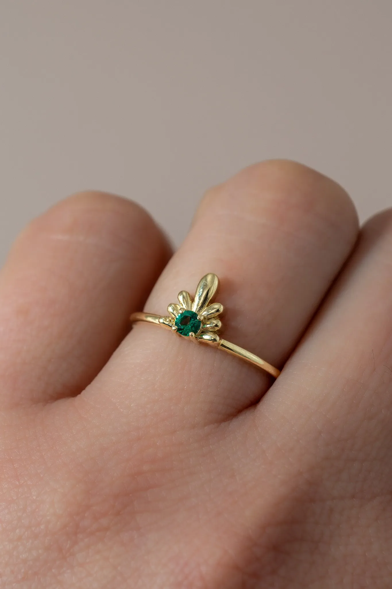 14K Emerald Talavera Ring