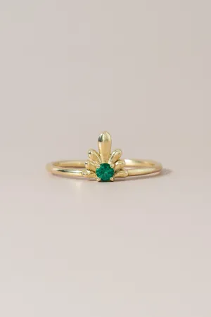 14K Emerald Talavera Ring