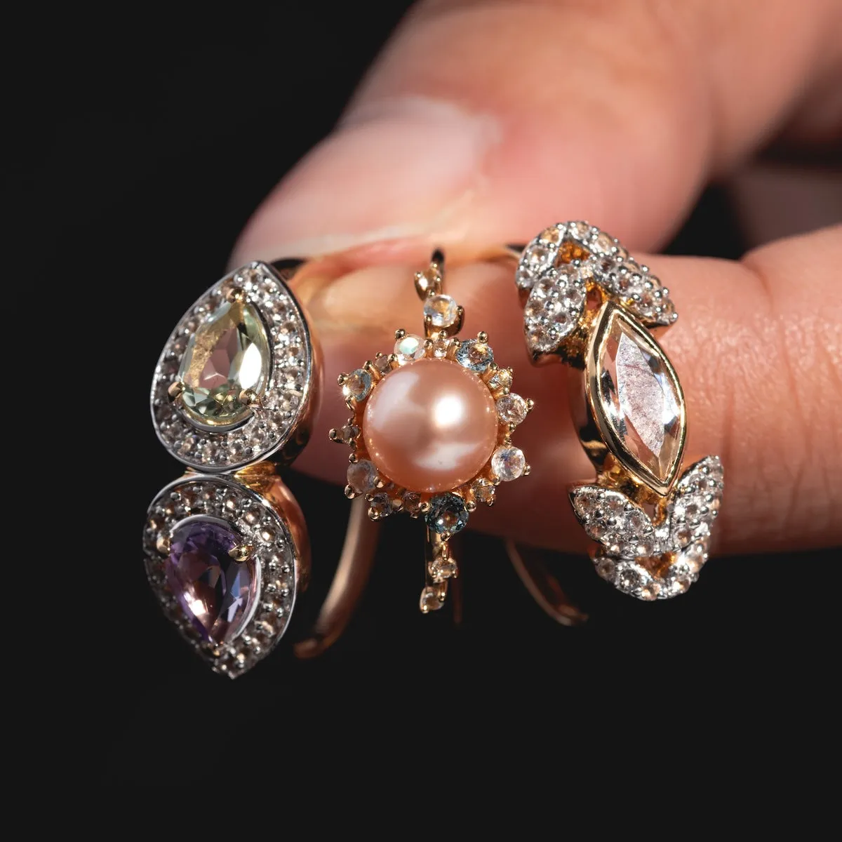 14k Pastel Amethyst Toi et Moi Ring