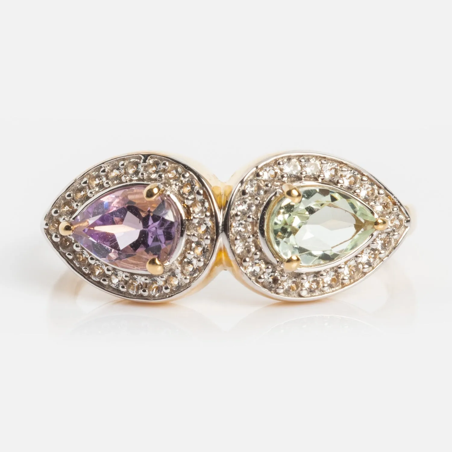 14k Pastel Amethyst Toi et Moi Ring