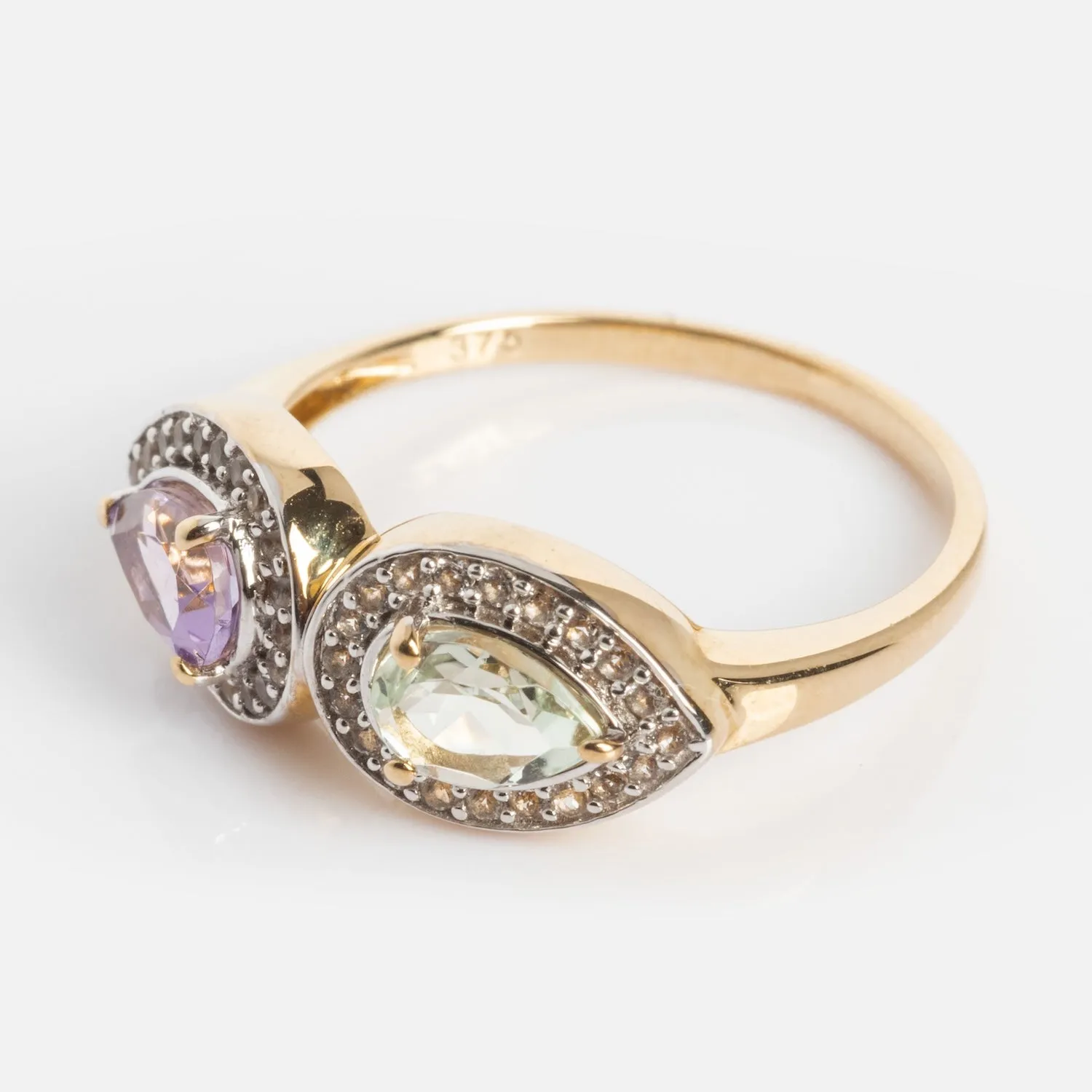 14k Pastel Amethyst Toi et Moi Ring