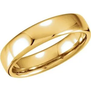14K Yellow 5.5 mm European Half Round Band Size 9.5