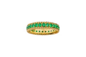 14k Yellow Gold Emerald Ring
