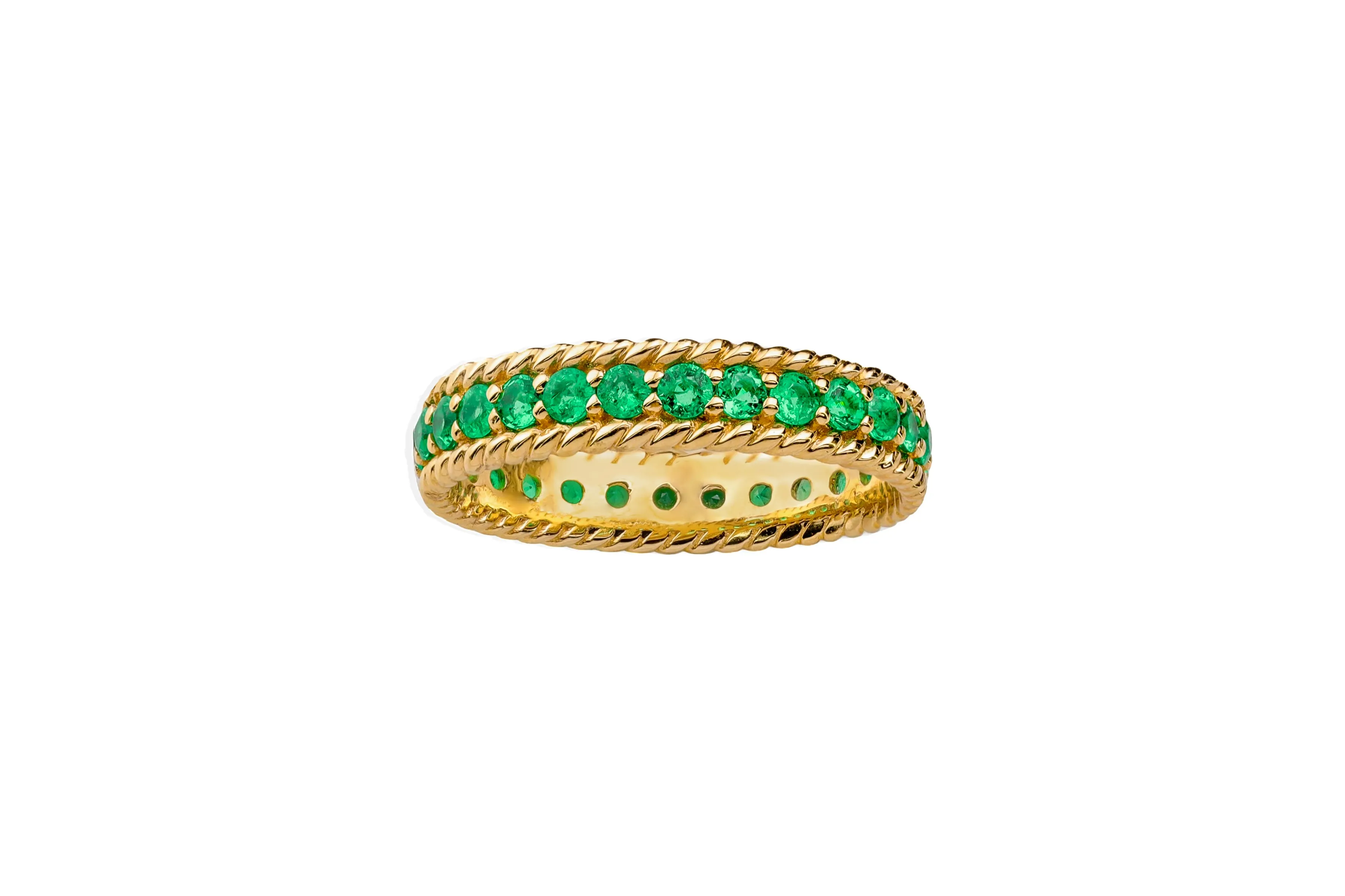 14k Yellow Gold Emerald Ring