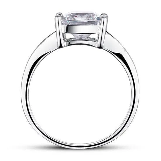 1.5 Ct Princes Cut Solid Wedding Promise Engagement Ring