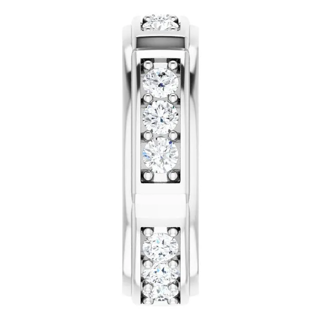 1.50 ctw Prong Set Round Diamond Men's Ring