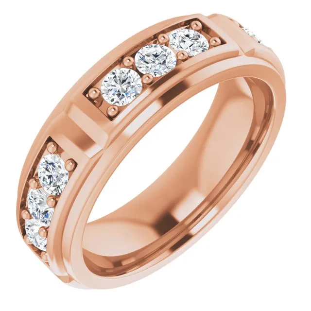 1.50 ctw Prong Set Round Diamond Men's Ring