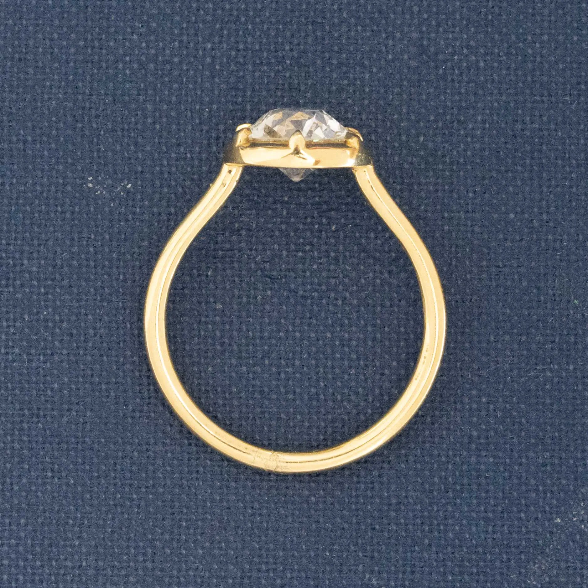 1.54ct Old European Cut Diamond Collet Solitaire, GIA I SI1