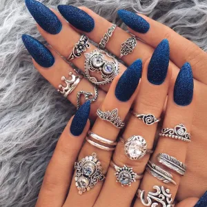 16 Pcs/set Women Ring Set