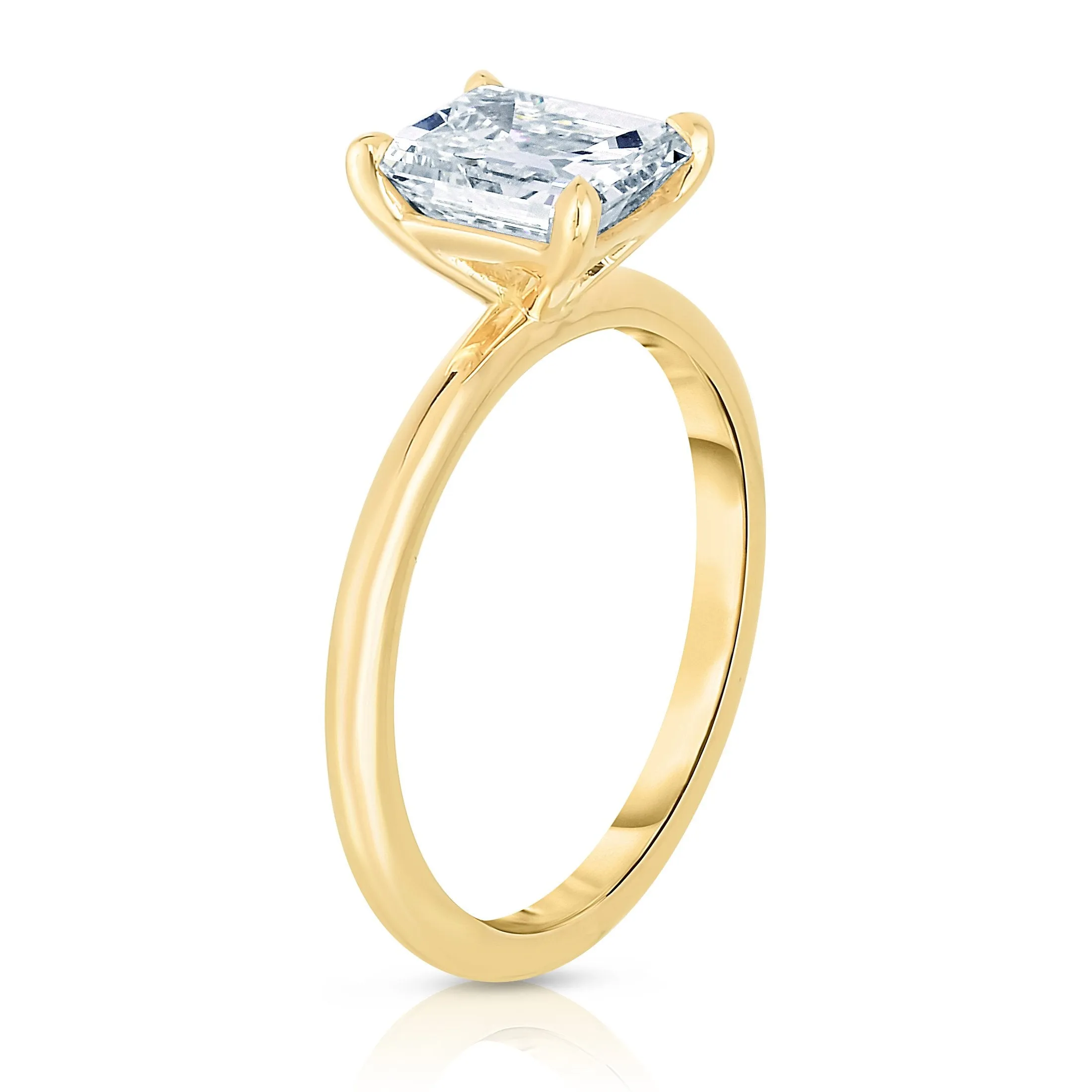 1.60CT EMERALD CUT ENGAGEMENT RING