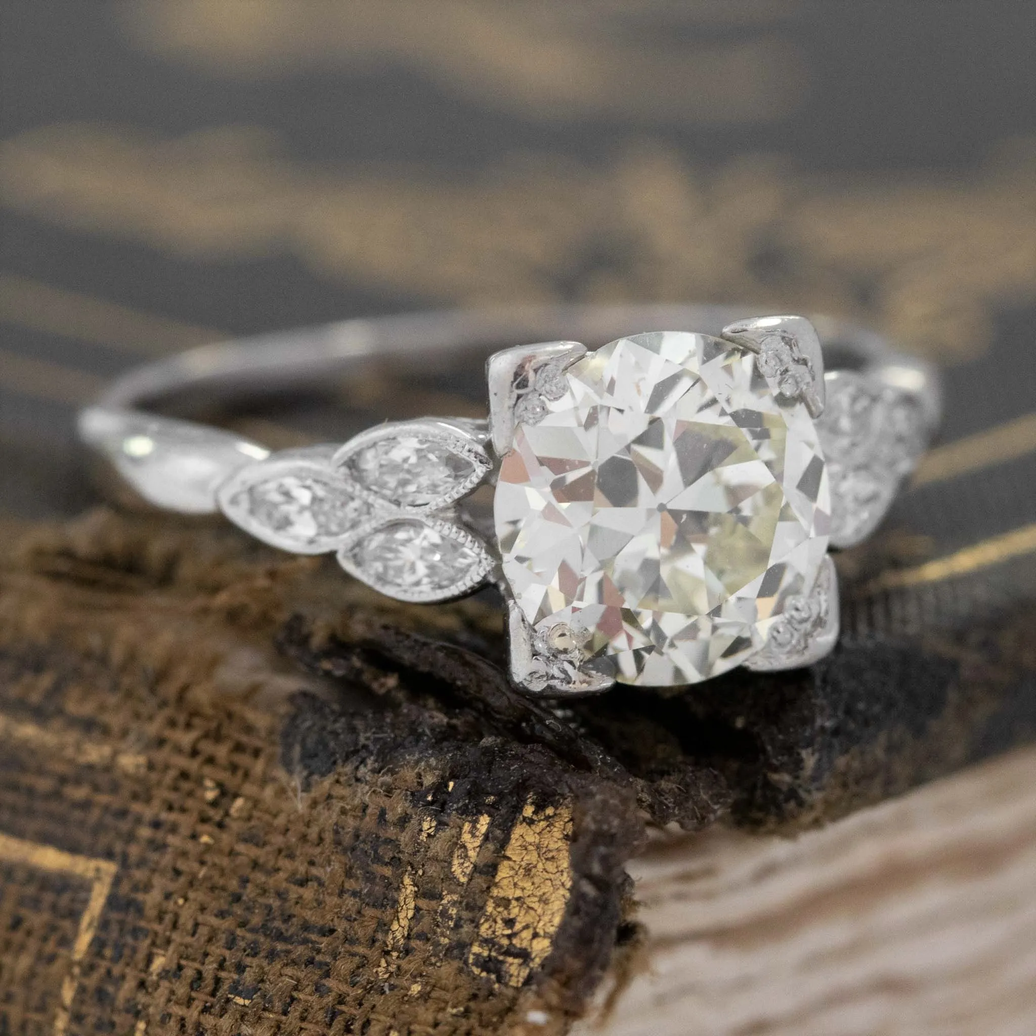 1.80ctw Old European Cut Diamond Solitaire