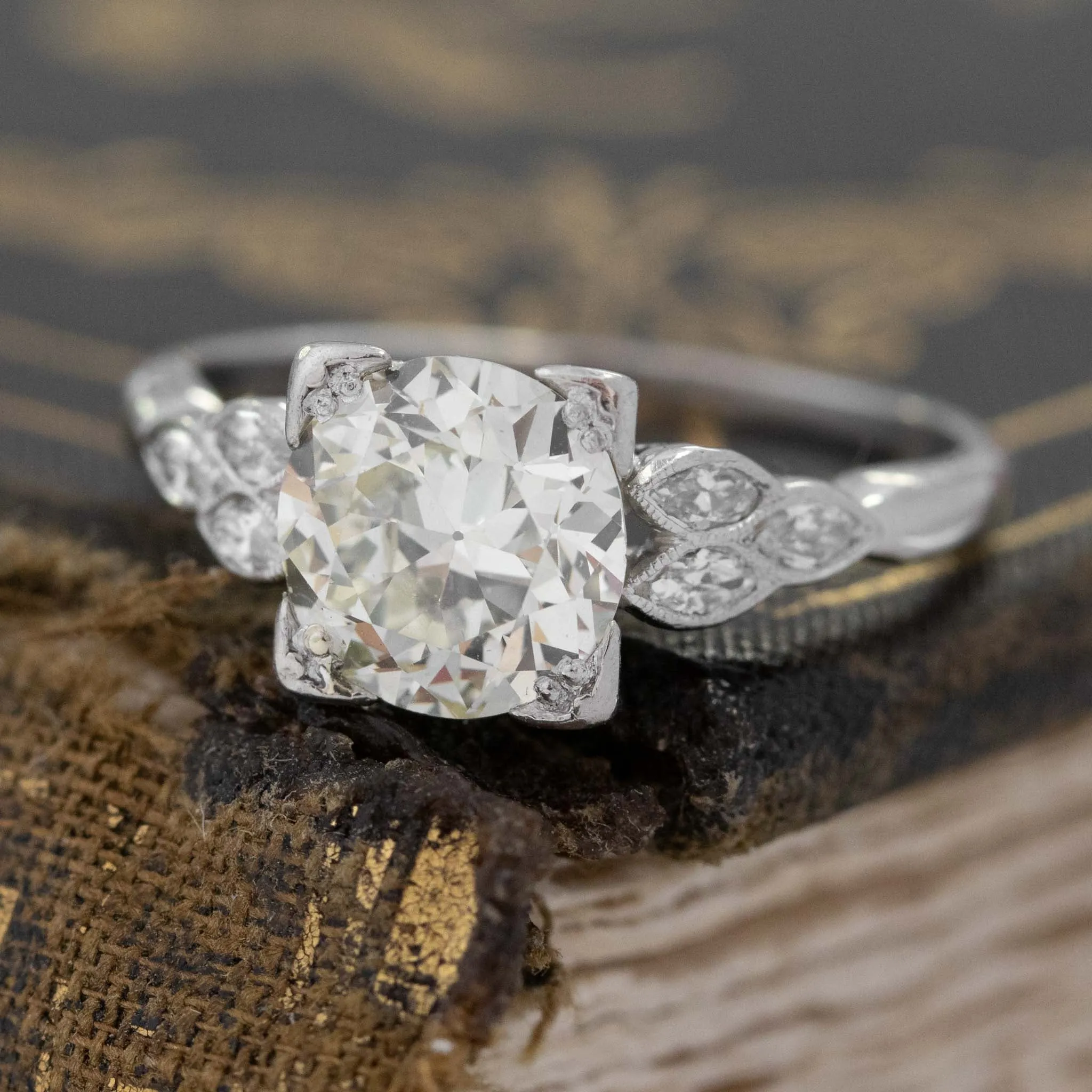 1.80ctw Old European Cut Diamond Solitaire