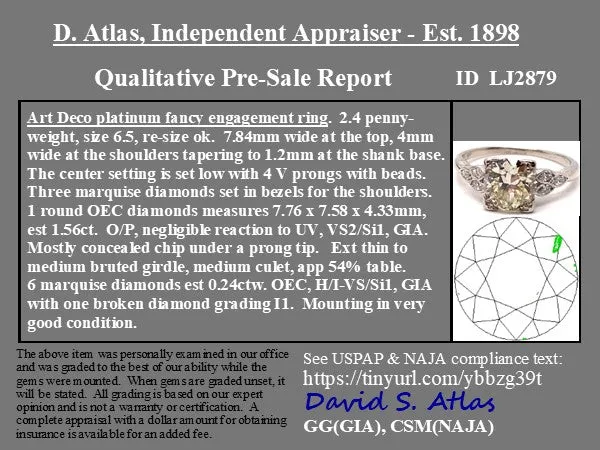 1.80ctw Old European Cut Diamond Solitaire