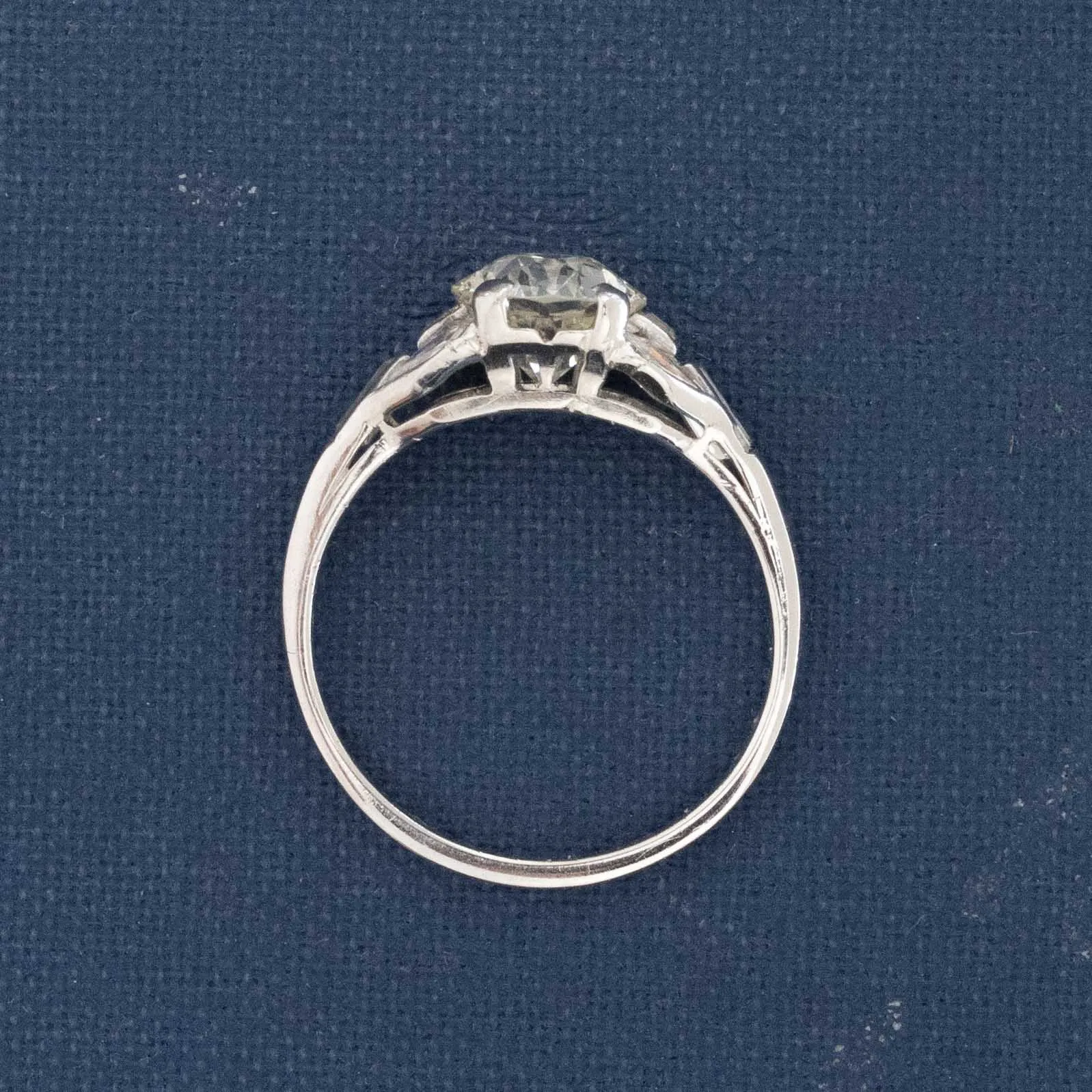 1.86ctw Art Deco Old European Cut Diamond Ring